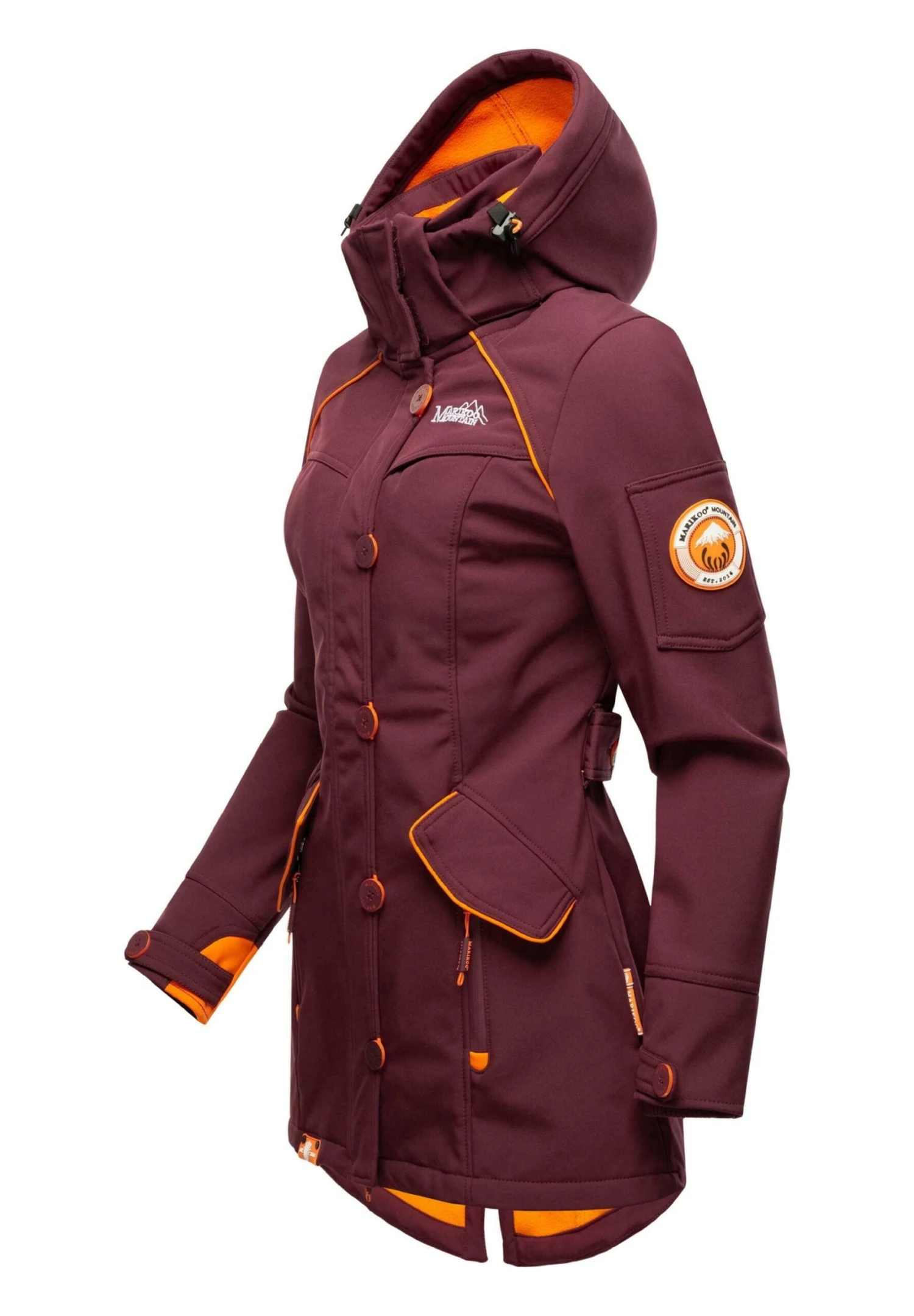 Marikoo Soulinaa - Parka - Dark Red Melange 2 Marikoo Soulinaa - Parka - Dark Red Melange - Afbeelding 2