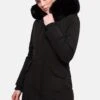 Marikoo Karmaa - Winterjas - Black With Black Fur