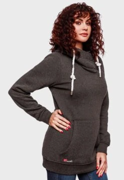 Marikoo Izuyaa - Hoodie - Dark Grey Melange -Marikoo 1cdc4ba1f6a5486ab0876e1d06bec149