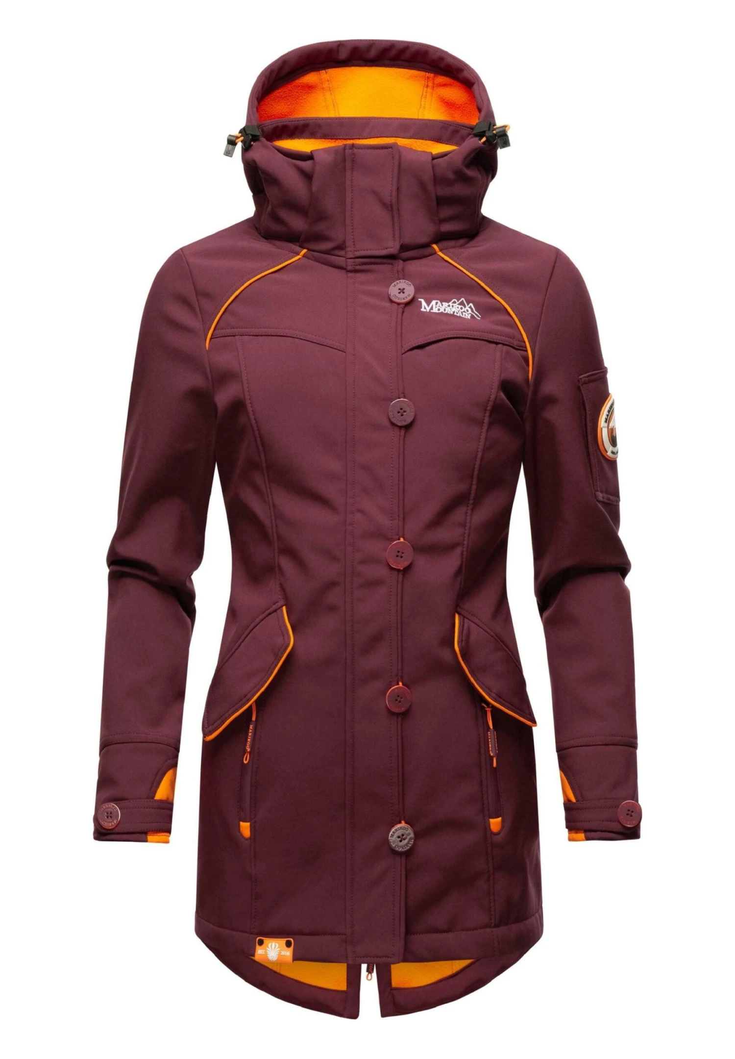 Marikoo Soulinaa - Parka - Dark Red Melange 6 Marikoo Soulinaa - Parka - Dark Red Melange - Afbeelding 6