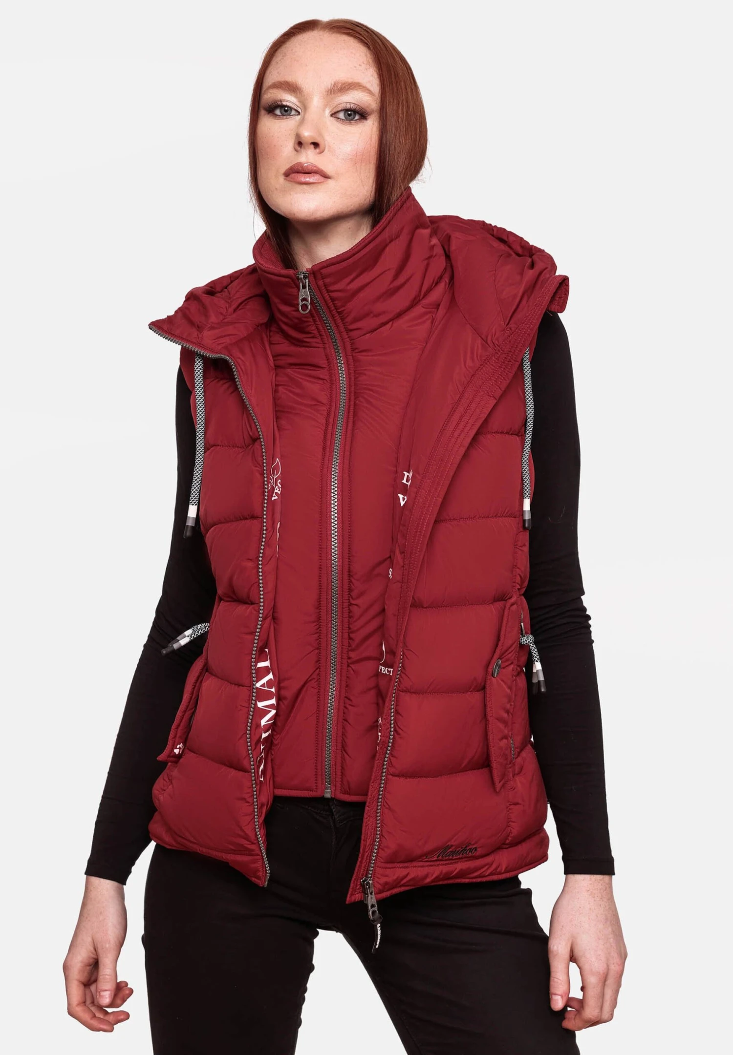 Marikoo Taisaa - Bodywarmer - Blood Red 3 Marikoo Taisaa - Bodywarmer - Blood Red - Afbeelding 3