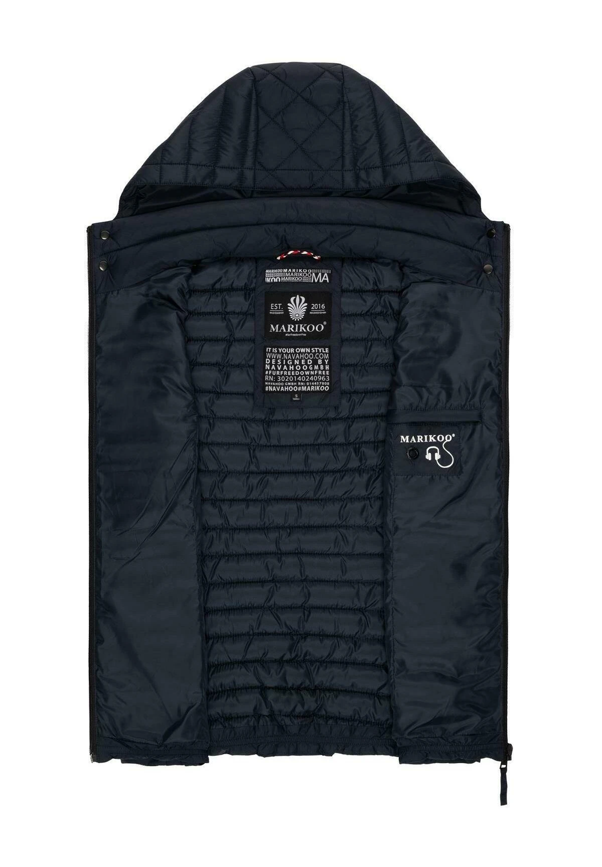 Marikoo Hasenpfote - Bodywarmer - Navy 4 Marikoo Hasenpfote - Bodywarmer - Navy - Afbeelding 4