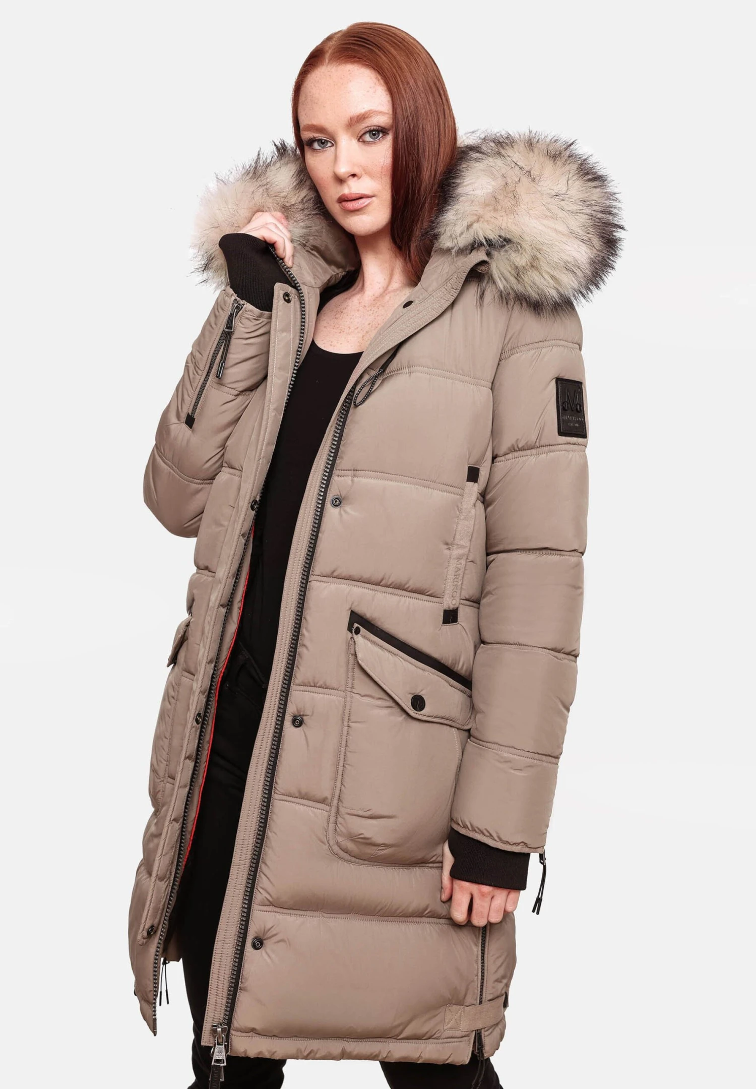 Marikoo Chaskaa - Winterjas - Taupe 4 Marikoo Chaskaa - Winterjas - Taupe - Afbeelding 4