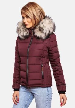 Marikoo Lerikaa - Winterjas - Dark Red Melange -Marikoo 79e63eafa4f34ebc93f797810a288105