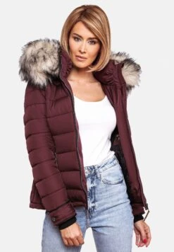 Marikoo Lerikaa - Winterjas - Dark Red Melange -Marikoo 8e15d330d2eb49bfa46454b1130e2ef3