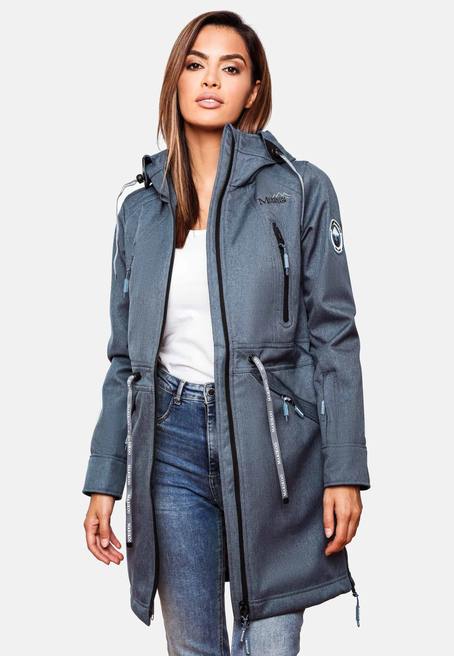 Marikoo Racquelle - Parka - Dusty Blue 3 Marikoo Racquelle - Parka - Dusty Blue - Afbeelding 3