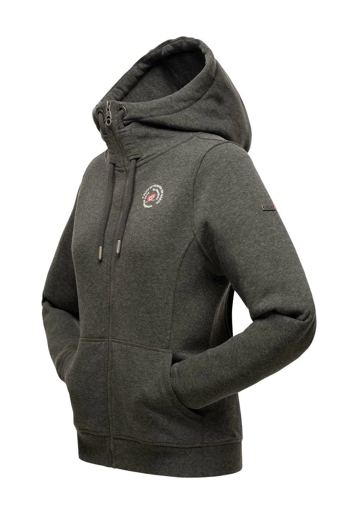 Marikoo Setsunaa - Sweater Met Rits - Darkgreymelange 2 Marikoo Setsunaa - Sweater Met Rits - Darkgreymelange - Afbeelding 2