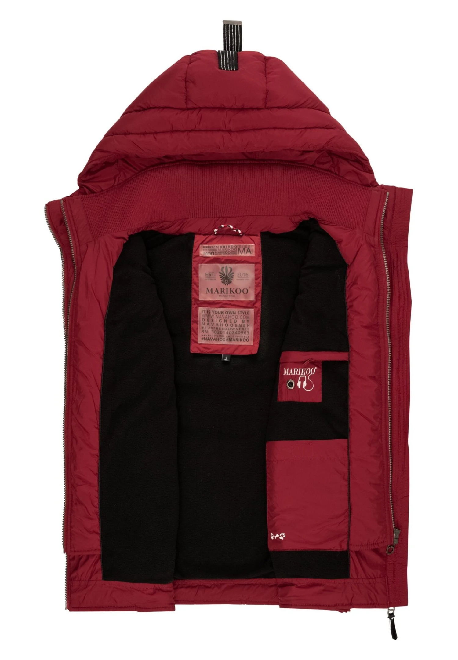 Marikoo Taisaa - Bodywarmer - Blood Red 9 Marikoo Taisaa - Bodywarmer - Blood Red - Afbeelding 9